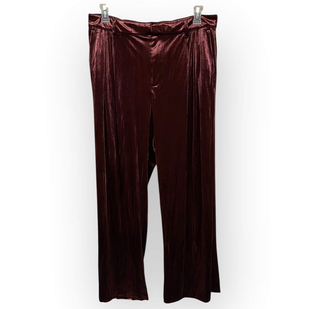 Gap Women’s 16 Red Velvet Easy Trouser Wide Leg Pants